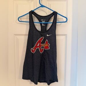 Nike Dark Gray Tank Top with Red Logo